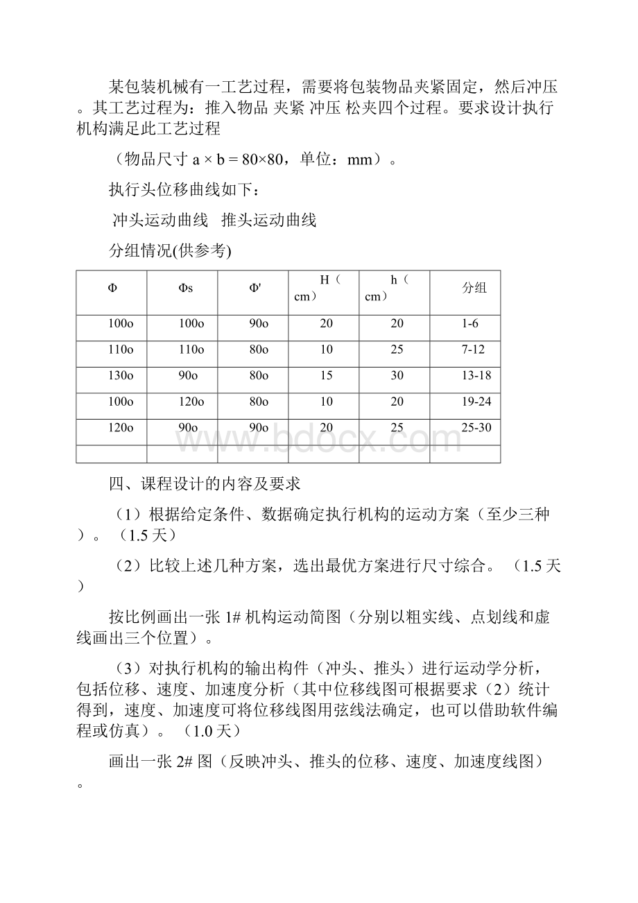 机械原理课程设计说明书 2.docx_第3页