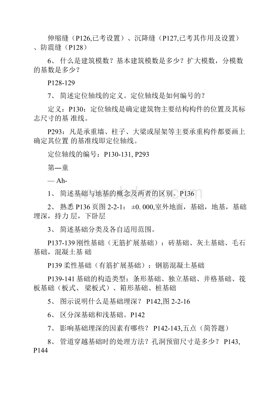 建筑构造与识图复习大纲doc.docx_第2页