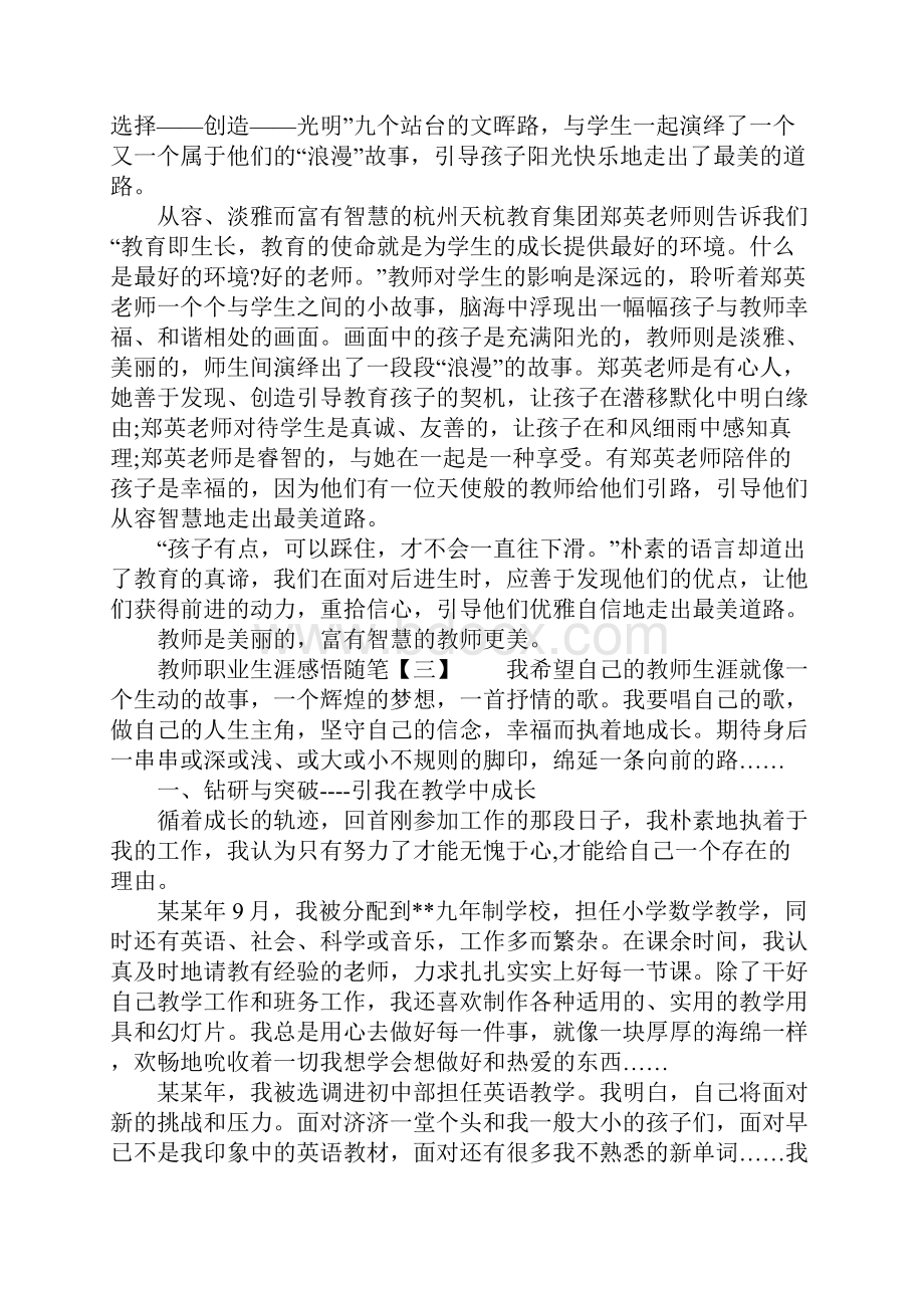 教师职业生涯感悟随笔.docx_第2页