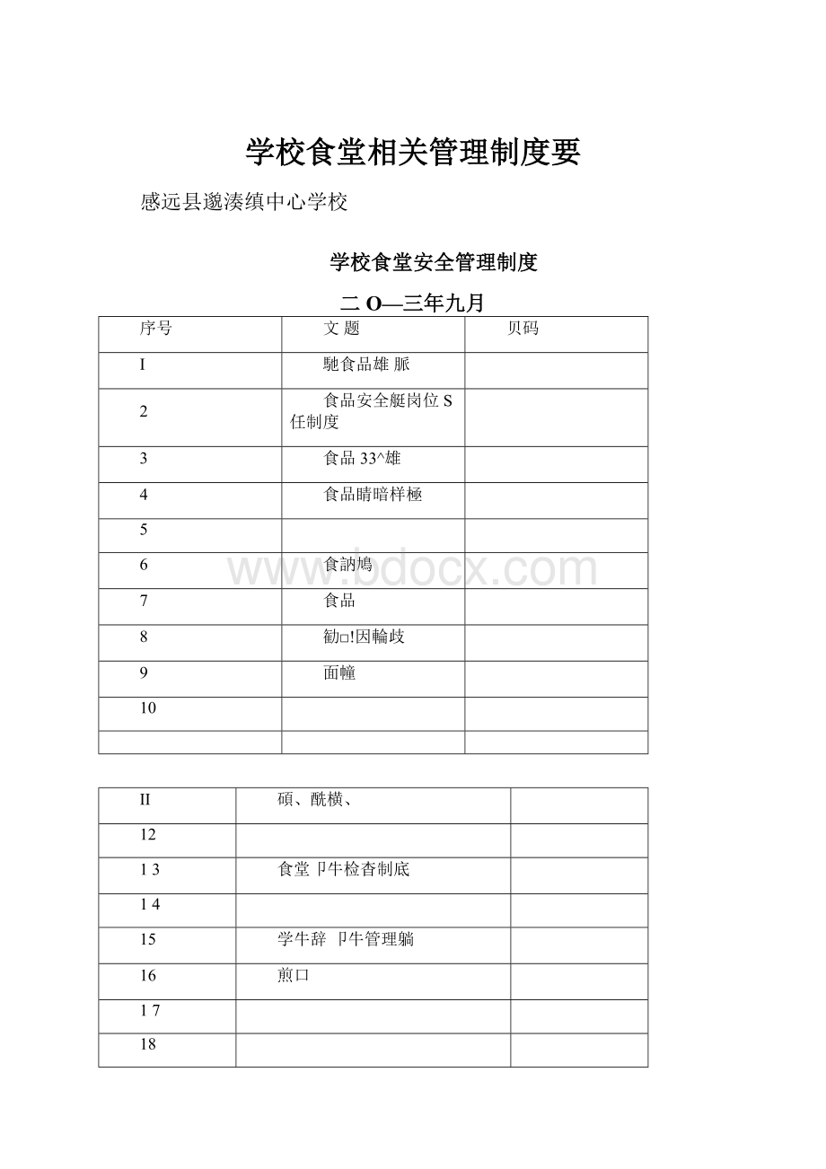 学校食堂相关管理制度要.docx