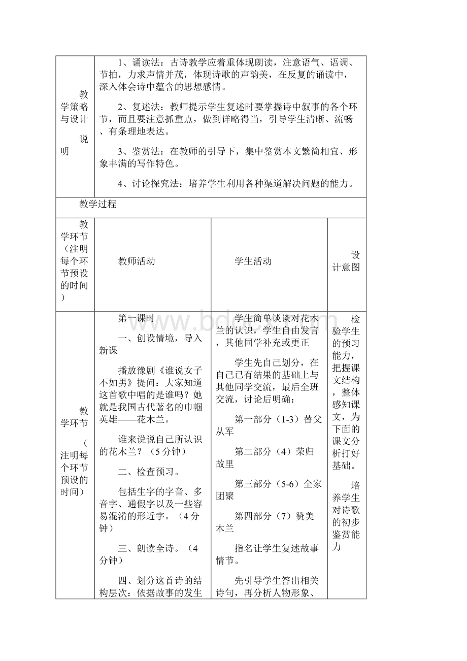 《木兰诗》教学设计.docx_第2页