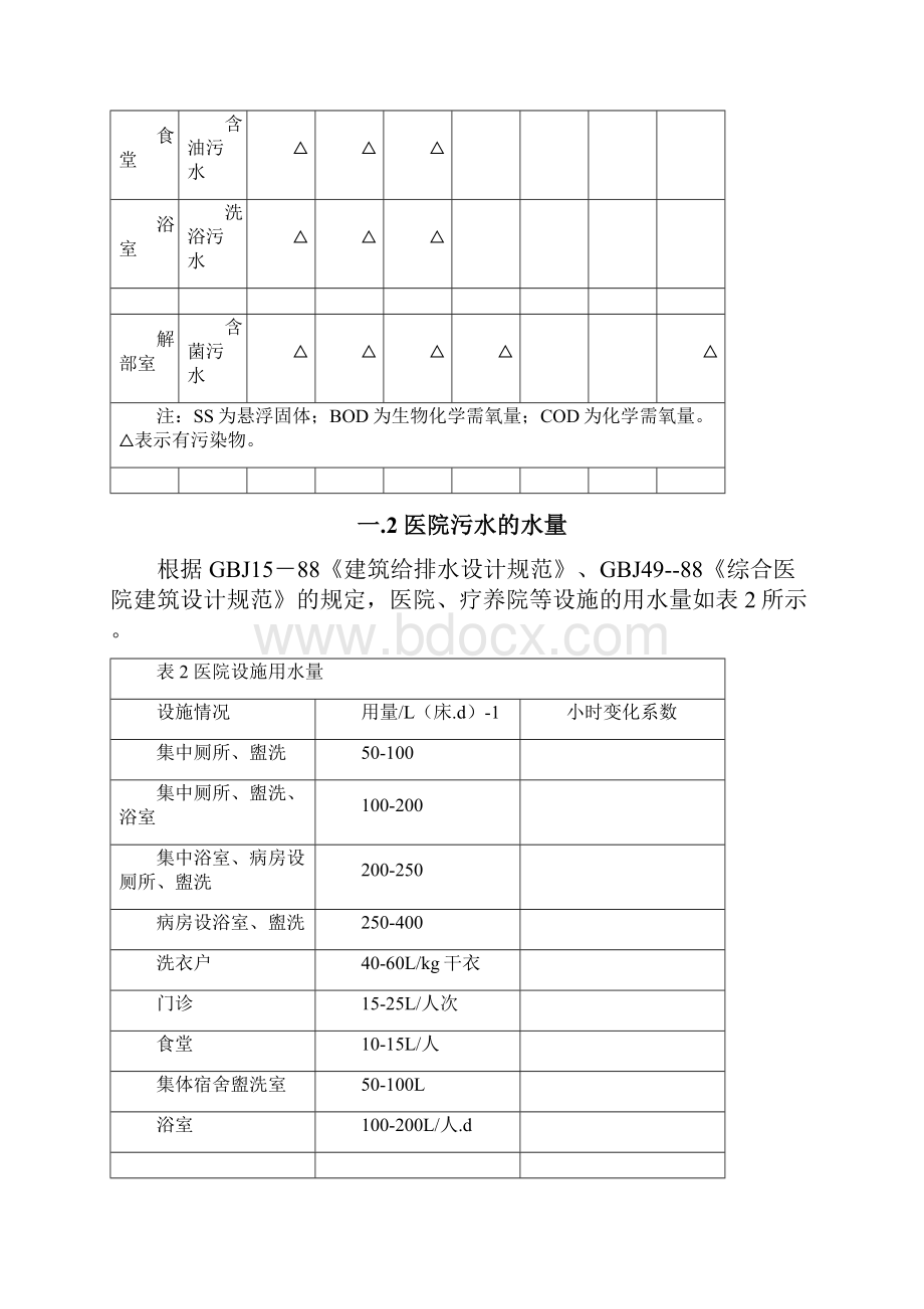 医院污水+水量计算+消毒处理.docx_第3页