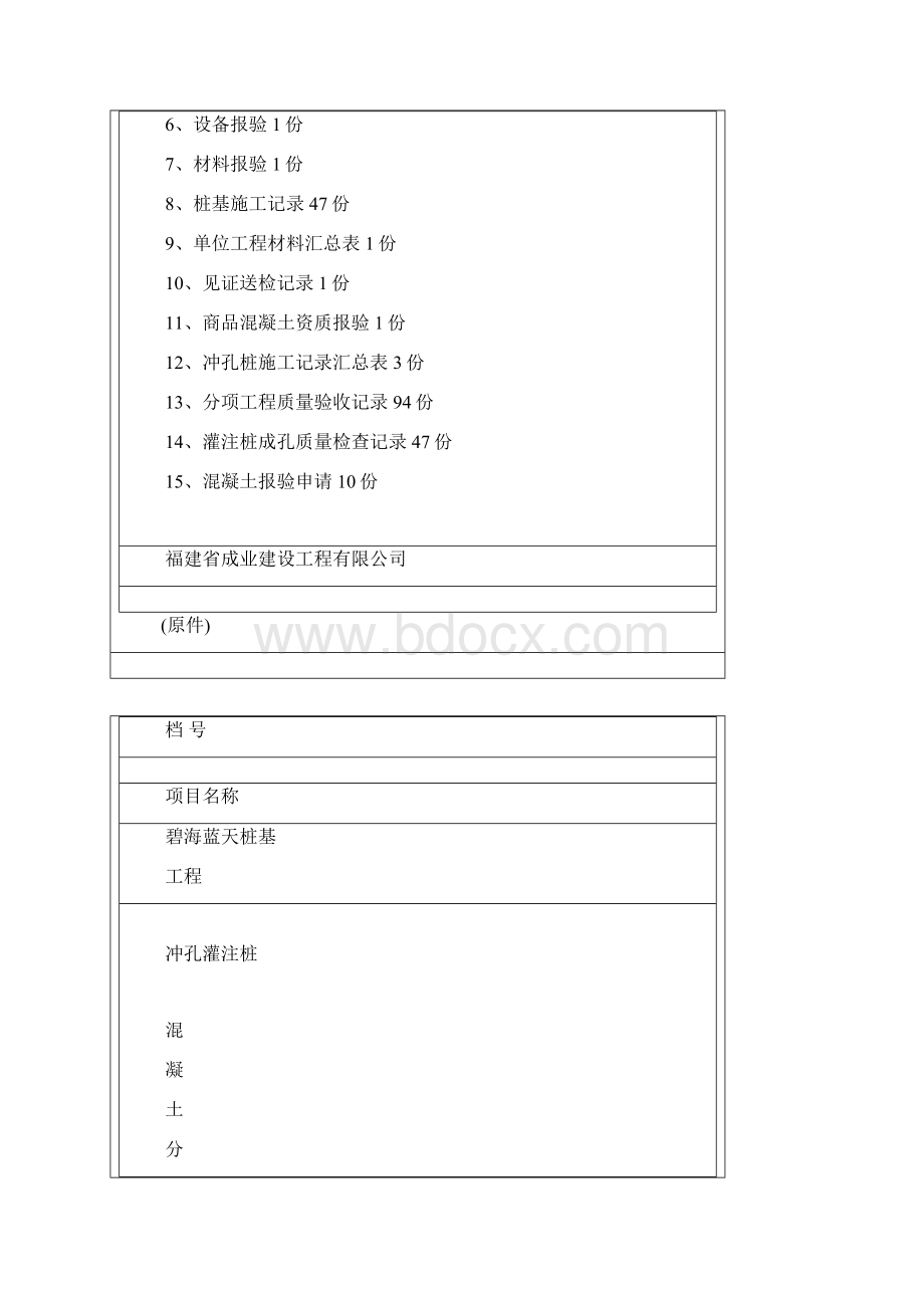 碧海蓝天冲孔桩封面.docx_第2页