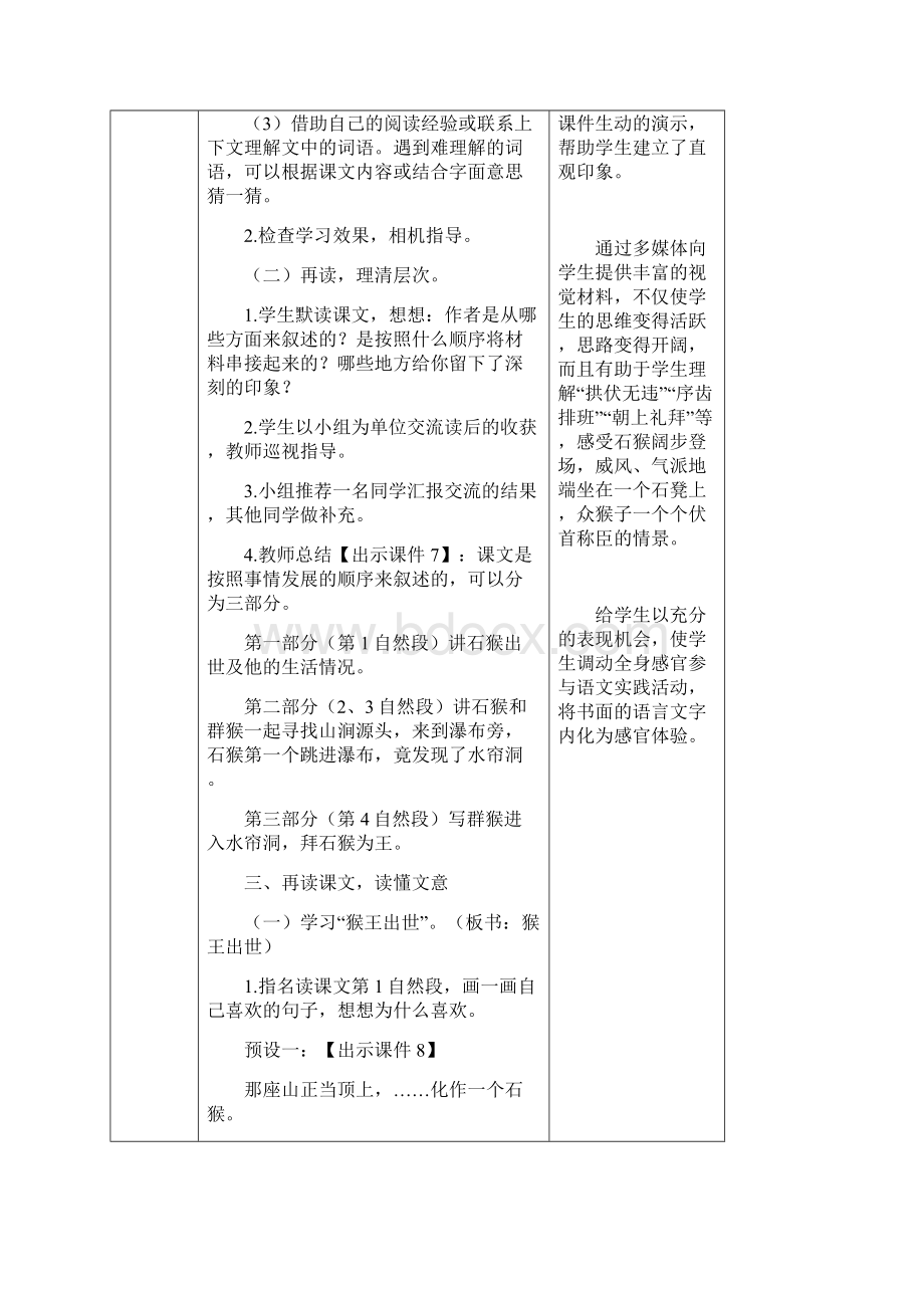 统编版小学语文五年级下册7 猴王出世公开课精品教学设计附习题反思素材.docx_第3页