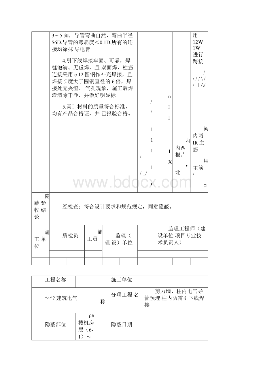 建筑电气工程隐蔽工程验收记录.docx_第3页