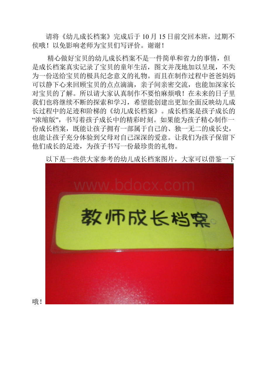 幼儿成长档案制作要求及范例.docx_第2页