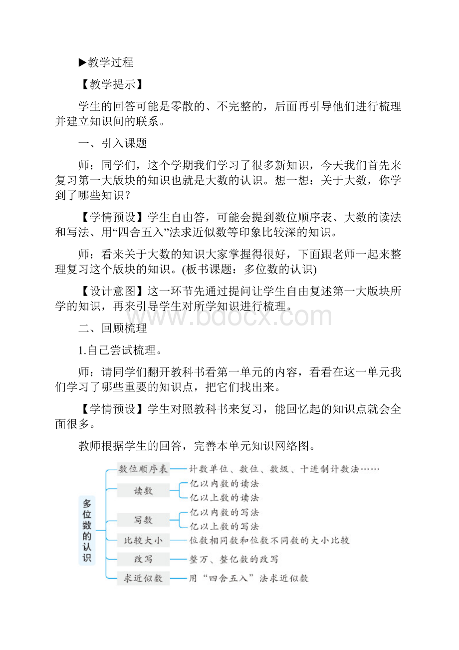 最新人教版四年级数学上册第九单元 集体备课教案.docx_第3页