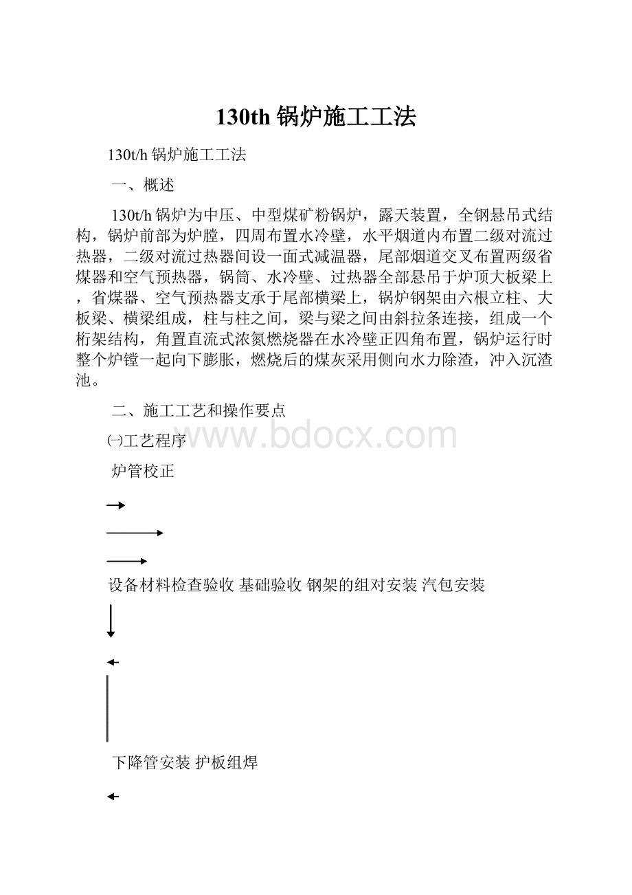 130th锅炉施工工法.docx_第1页