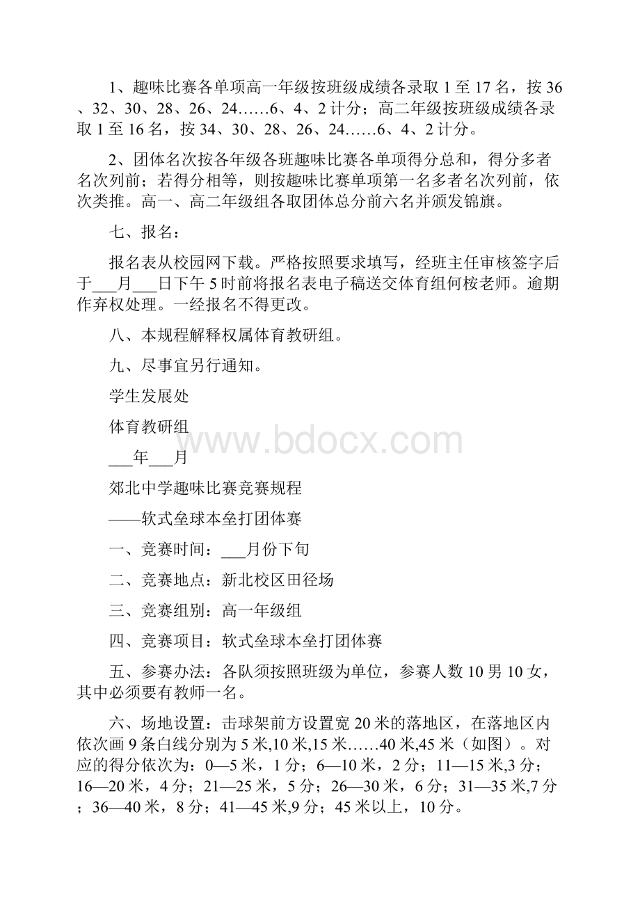 中学春季体育单项比赛竞赛规程.docx_第2页