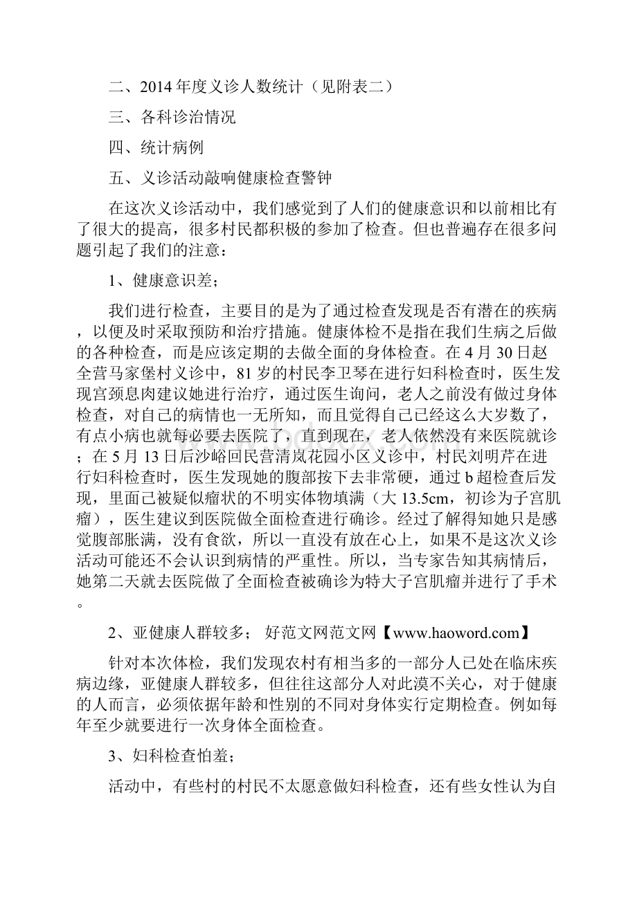 度医院送医下乡义诊活动总结.docx_第2页