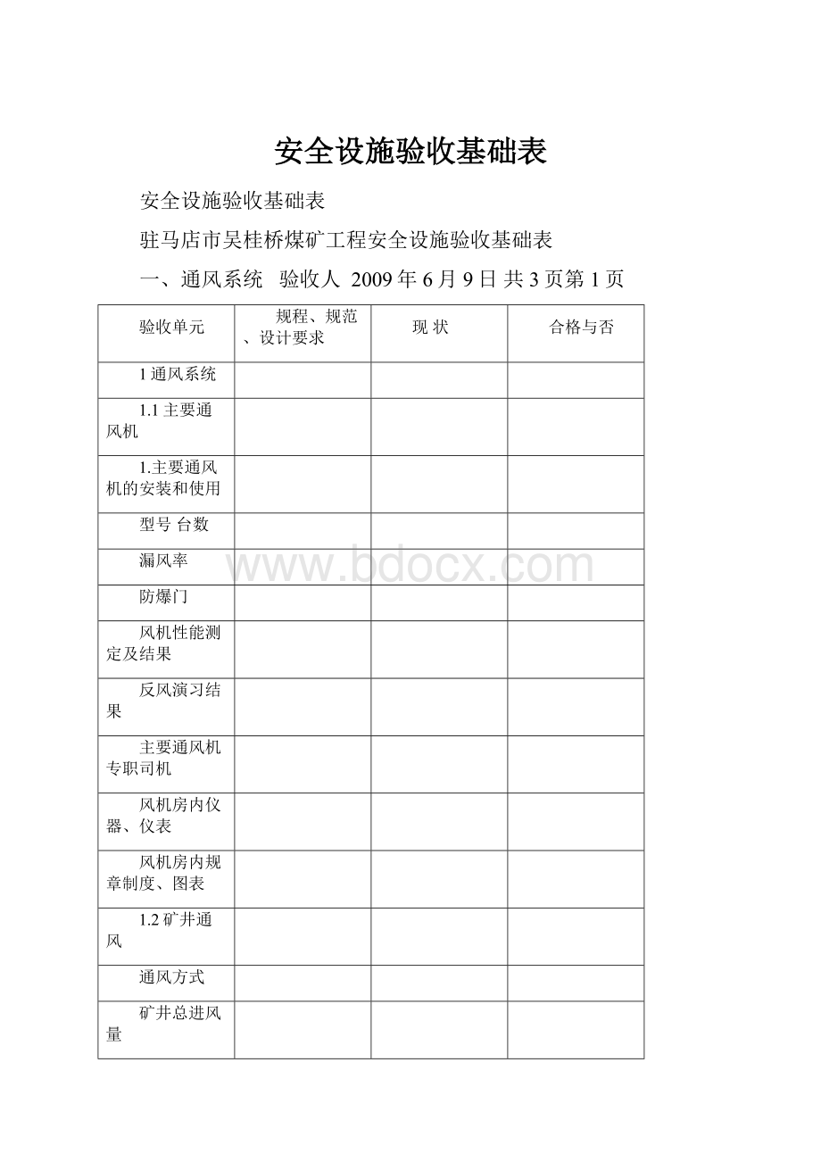 安全设施验收基础表.docx