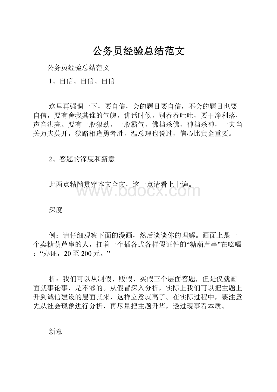 公务员经验总结范文.docx