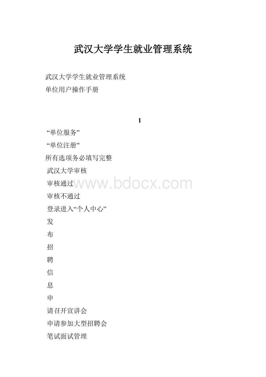 武汉大学学生就业管理系统.docx