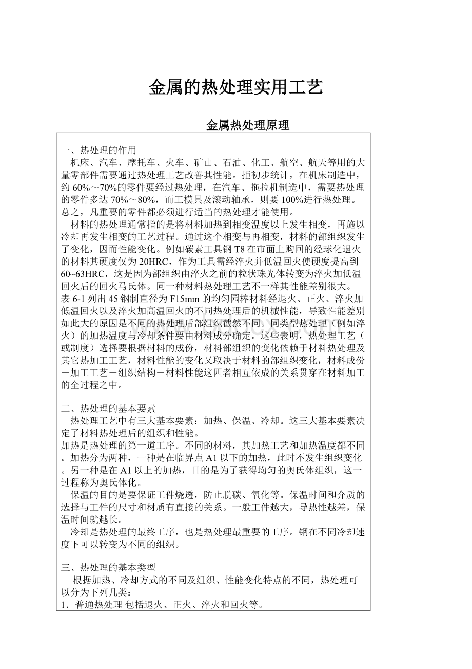 金属的热处理实用工艺.docx_第1页