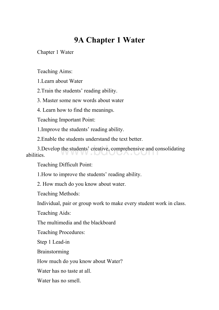 9A Chapter 1 Water.docx