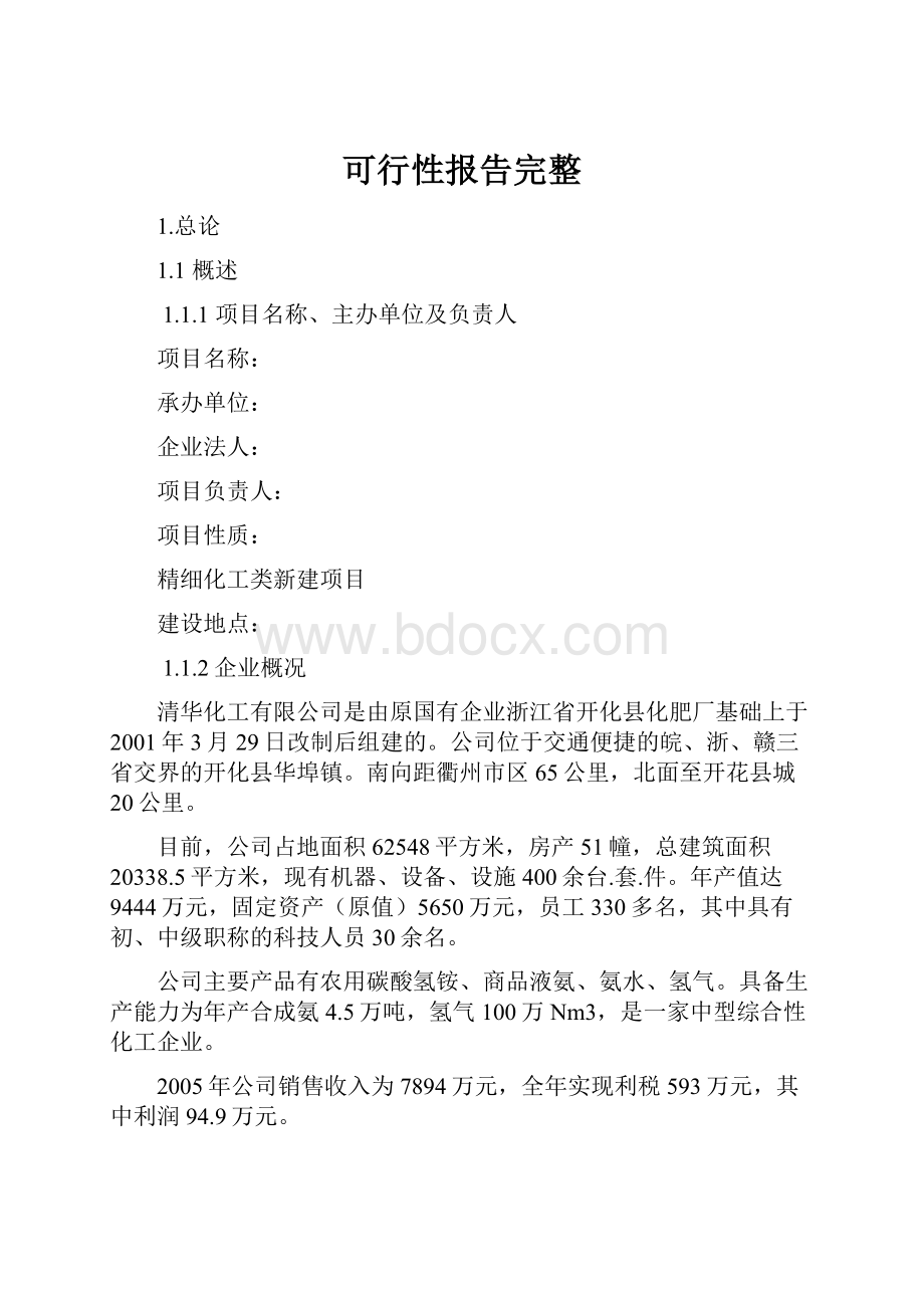 可行性报告完整.docx