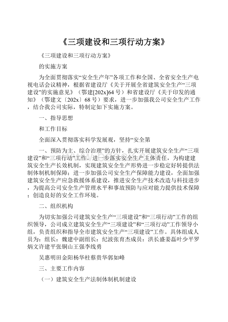 《三项建设和三项行动方案》.docx