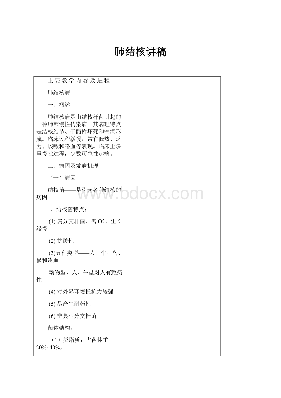 肺结核讲稿.docx