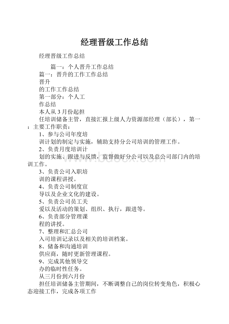 经理晋级工作总结.docx