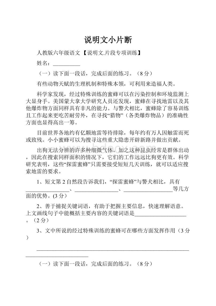 说明文小片断.docx