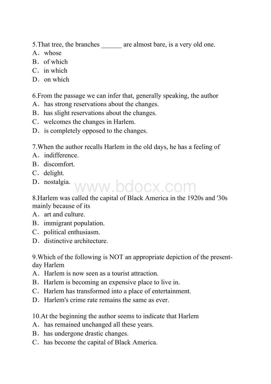 黑龙江英语专业八级考试模拟卷.docx_第2页
