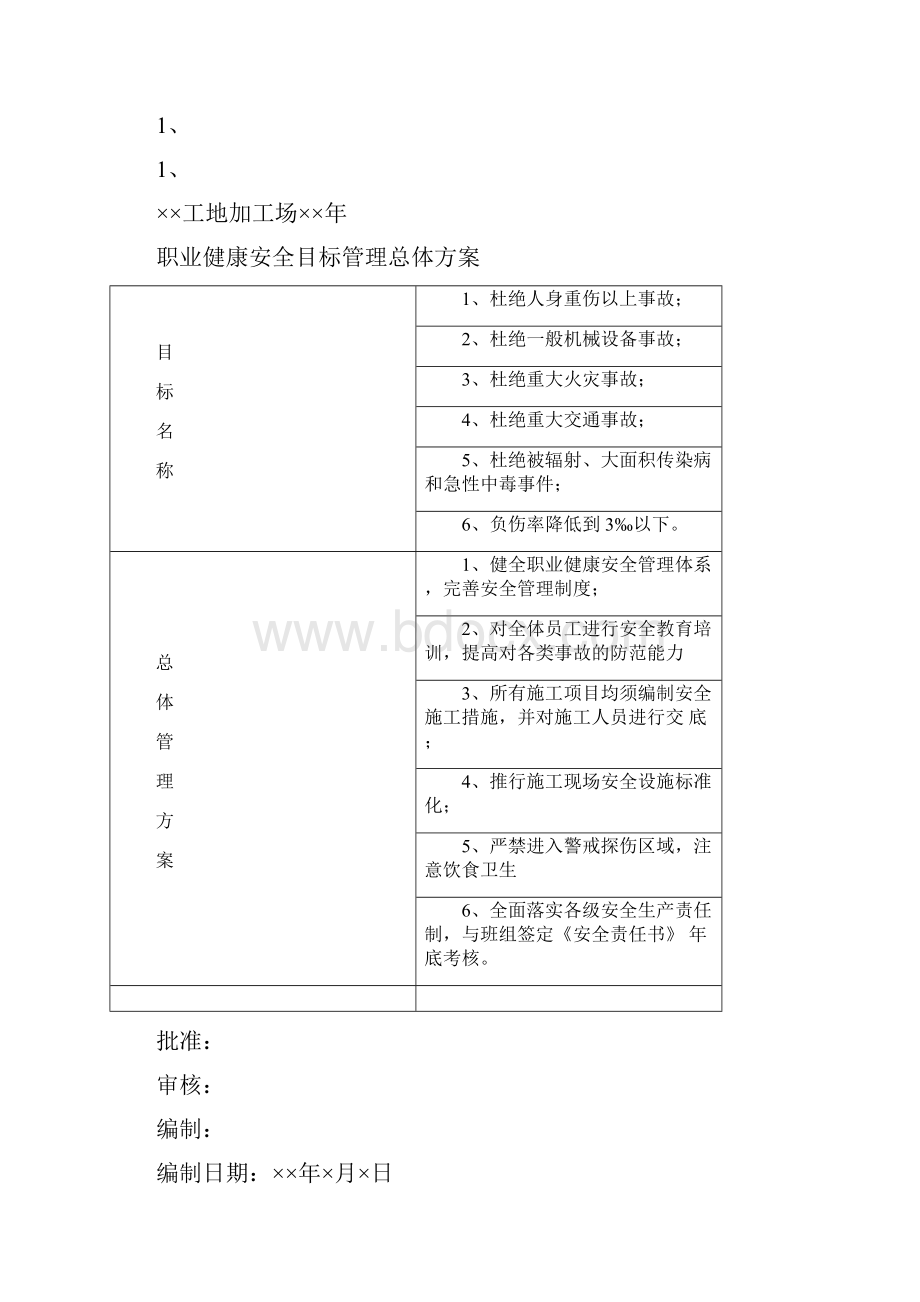 安全目标指标管理方案.docx_第2页