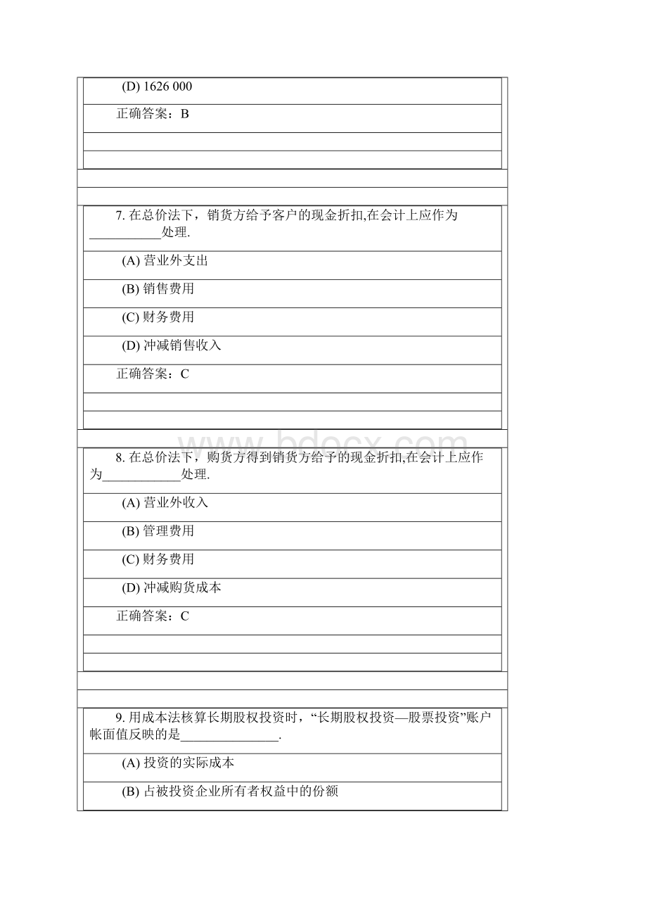 财务会计A离线作业及参考答案.docx_第3页