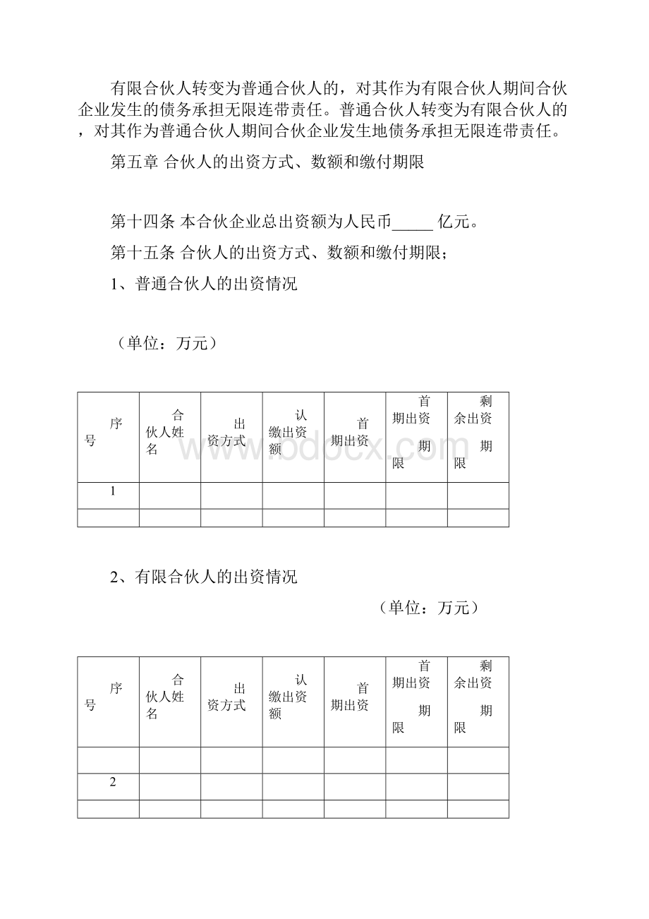 河南XX投资基金管理中心有限合伙合伙人协议.docx_第3页