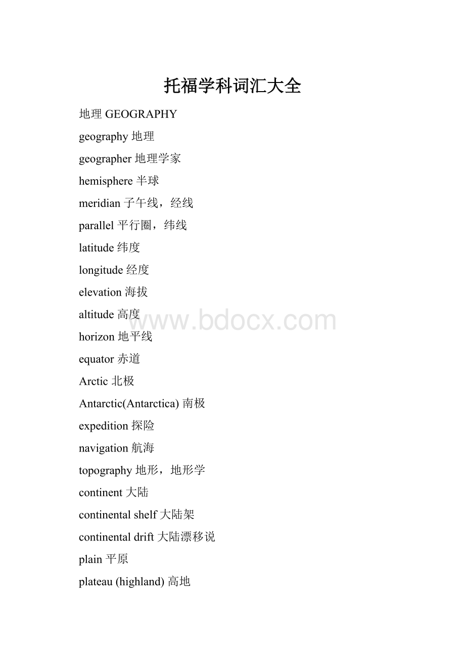 托福学科词汇大全.docx_第1页