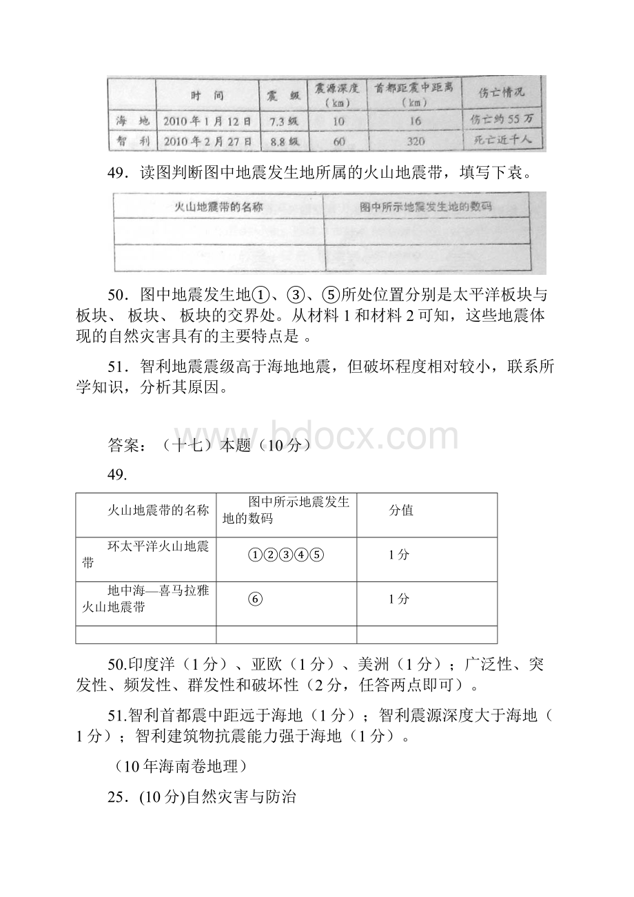 高考地理试题分类汇编.docx_第2页