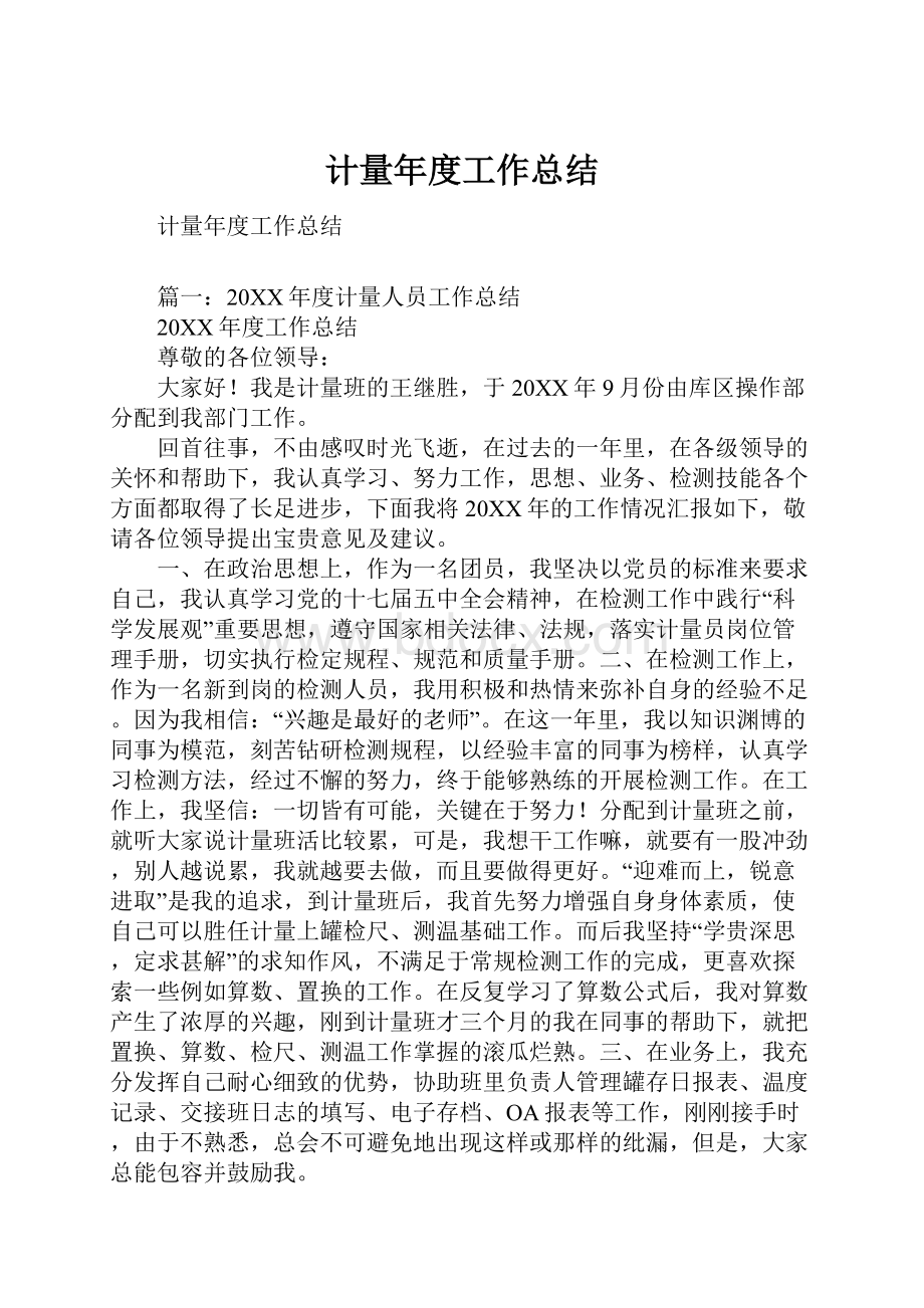 计量年度工作总结.docx