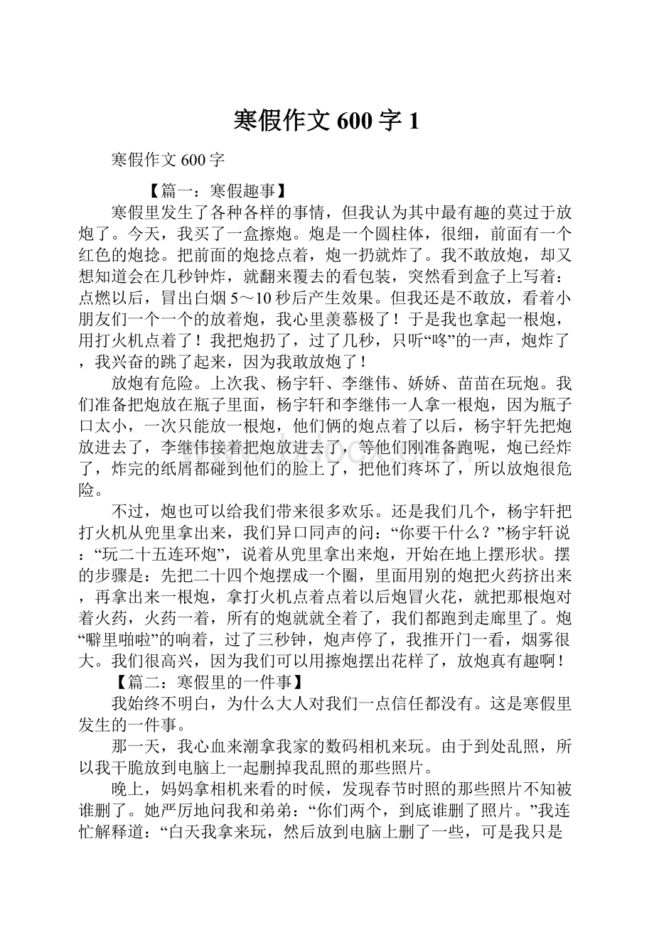 寒假作文600字1.docx_第1页