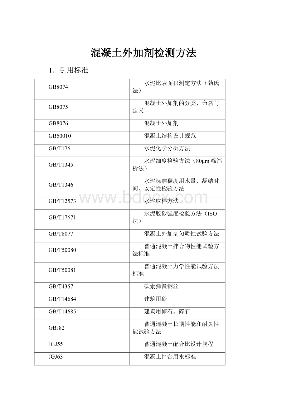 混凝土外加剂检测方法.docx