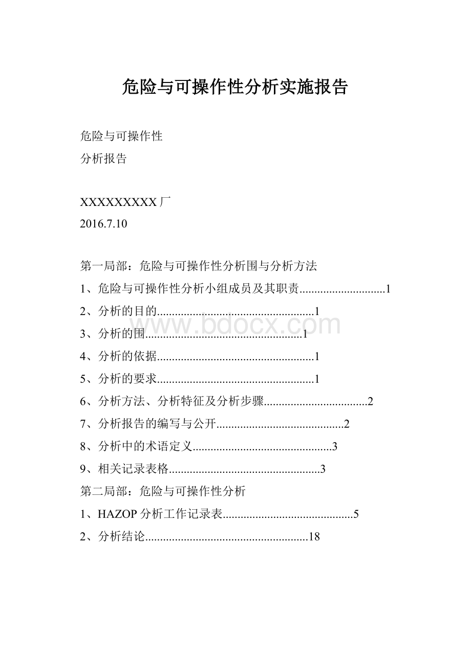 危险与可操作性分析实施报告.docx