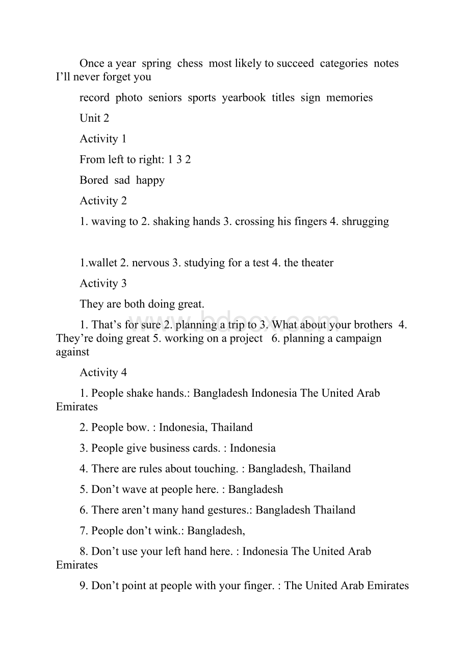 新世纪大学英语视听说2第三版听力部分答案全.docx_第3页