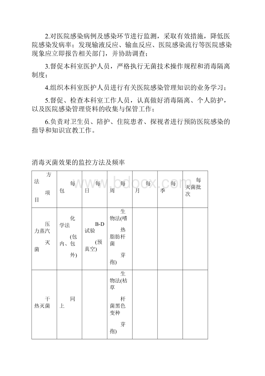 科室感染管理工作记录.docx_第2页