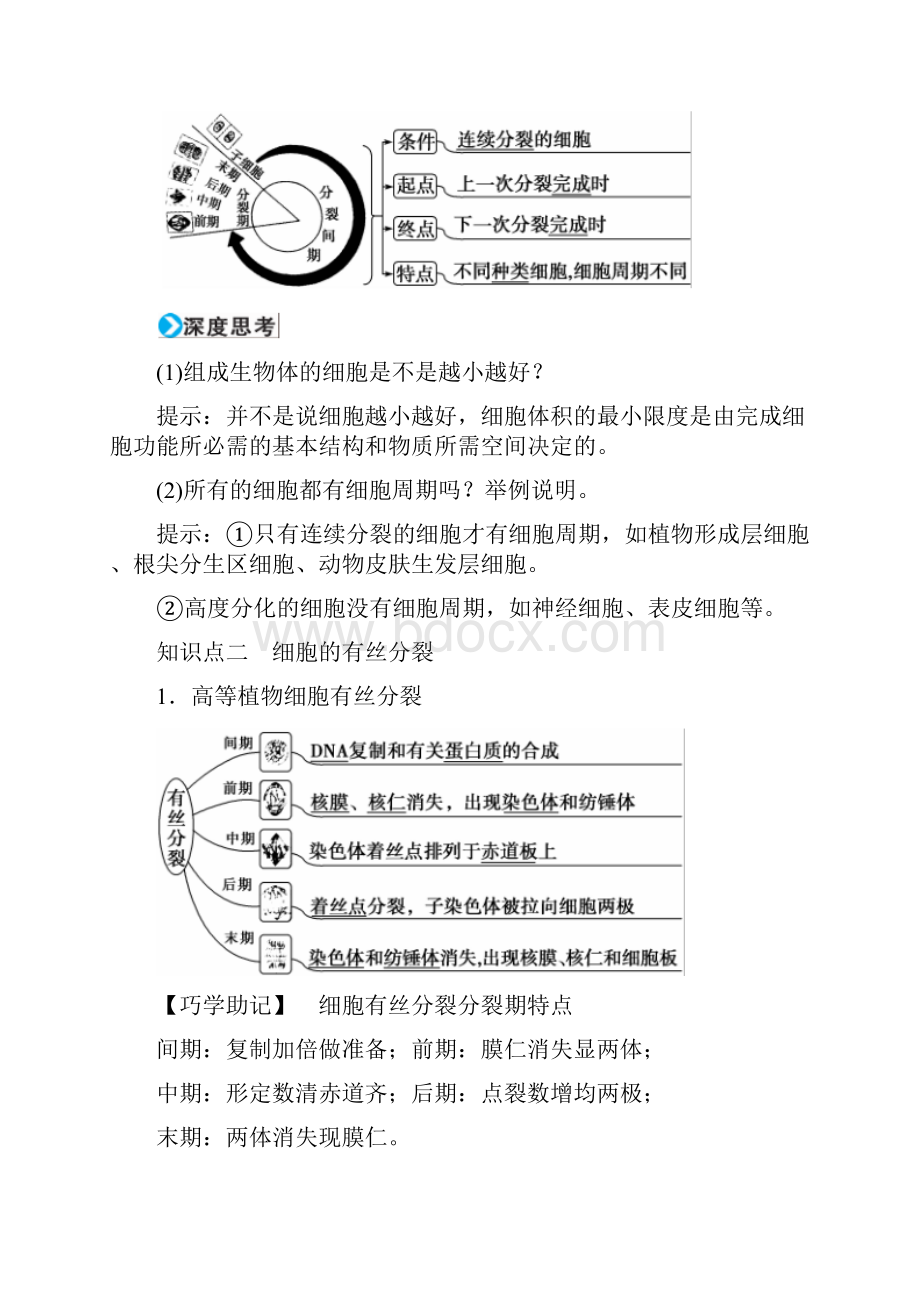 完整版生物高考总复习 第4单元第11讲 细胞的增殖.docx_第2页