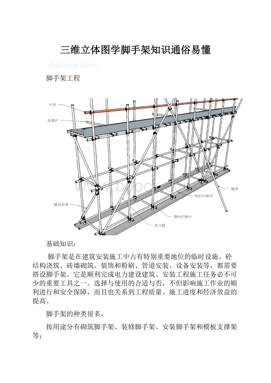 三维立体图学脚手架知识通俗易懂.docx