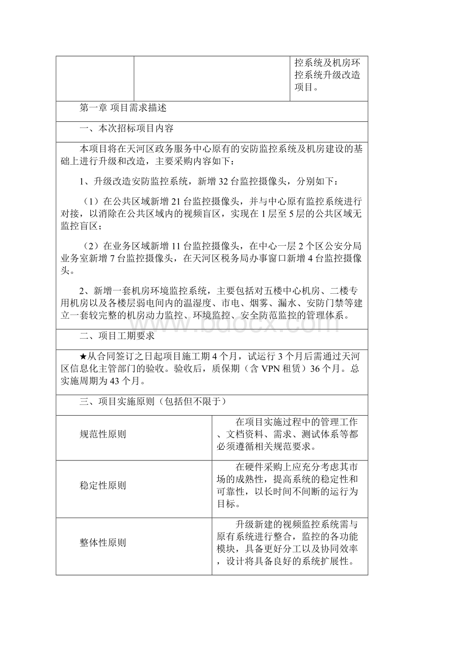 天河区政务服务中心安防监控系统及机房环控系统.docx_第2页