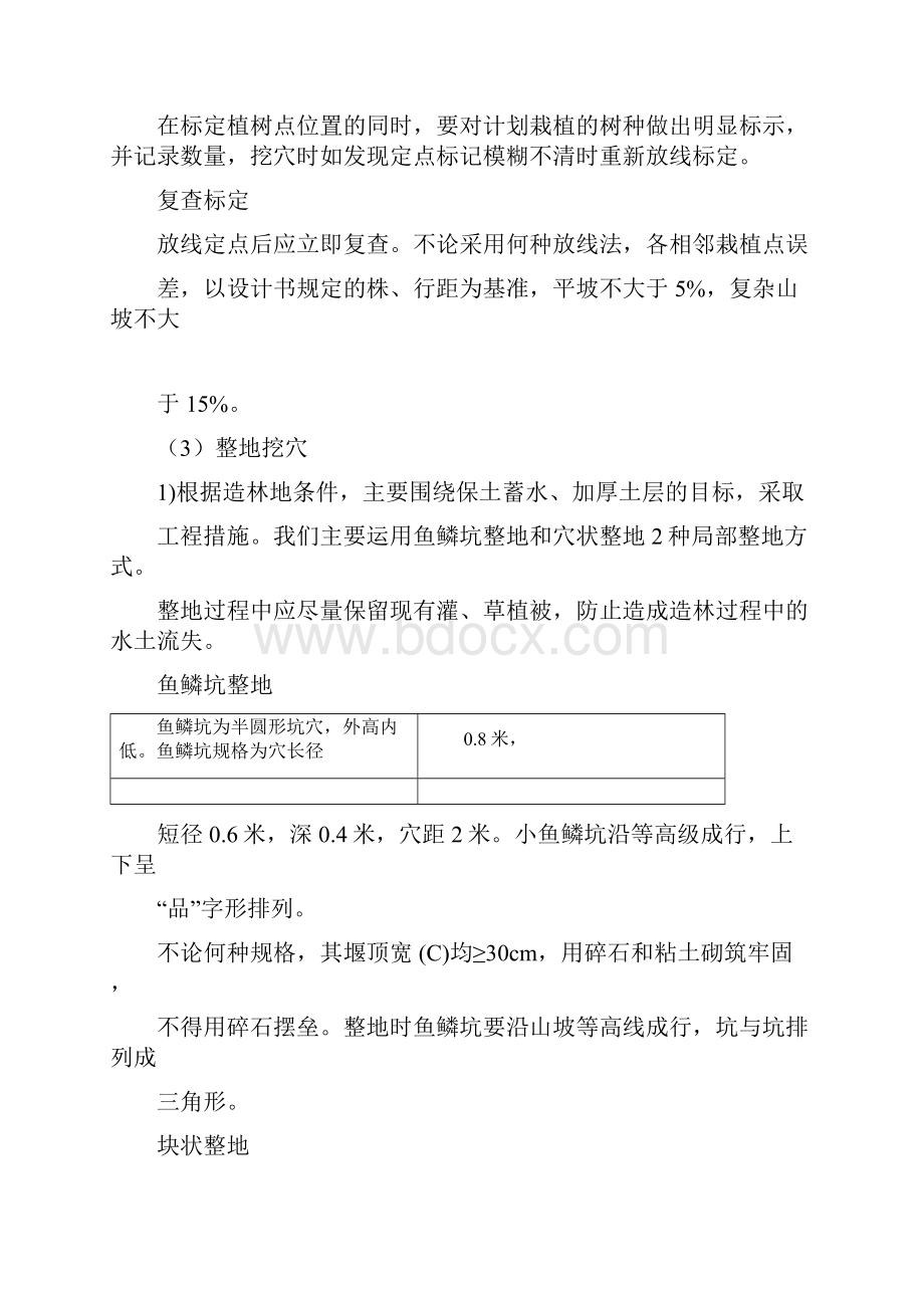 山地造林施工方案与施工方法.docx_第2页