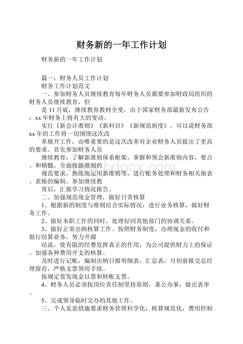 财务新的一年工作计划.docx