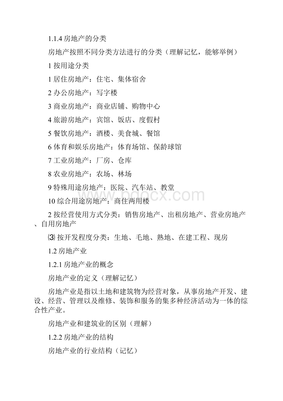 房地产法规考试知识要点整理版.docx_第2页