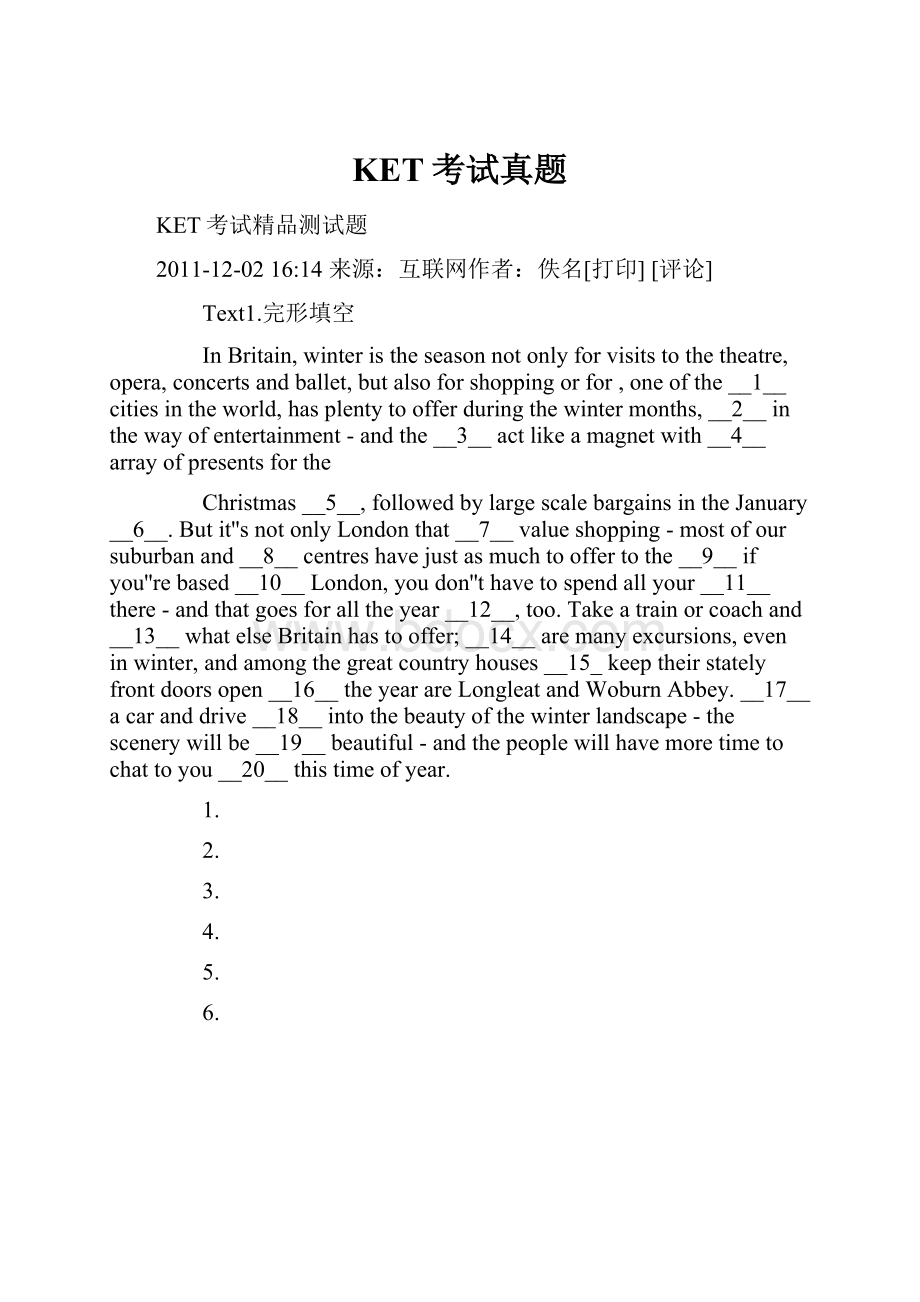 KET考试真题.docx_第1页