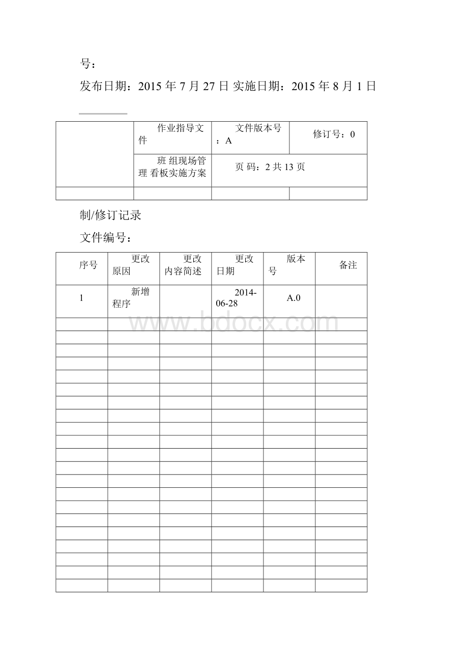 班组现场管理看板实施方案.docx_第2页