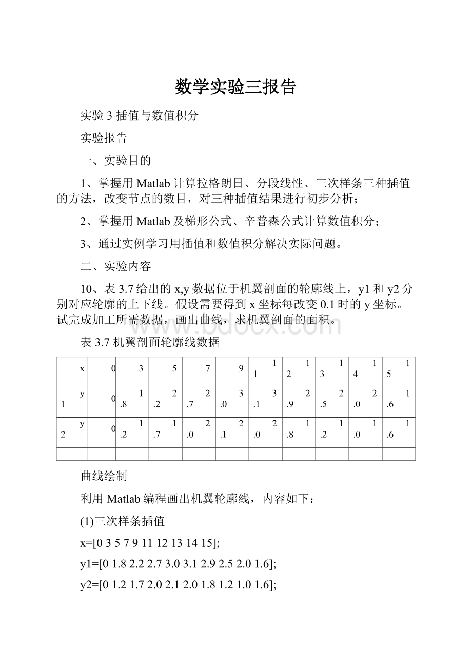 数学实验三报告.docx