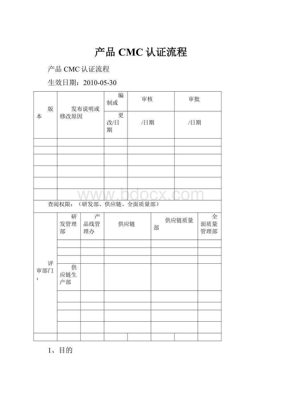 产品CMC认证流程.docx