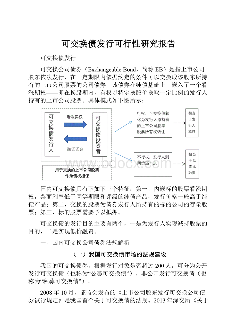 可交换债发行可行性研究报告.docx