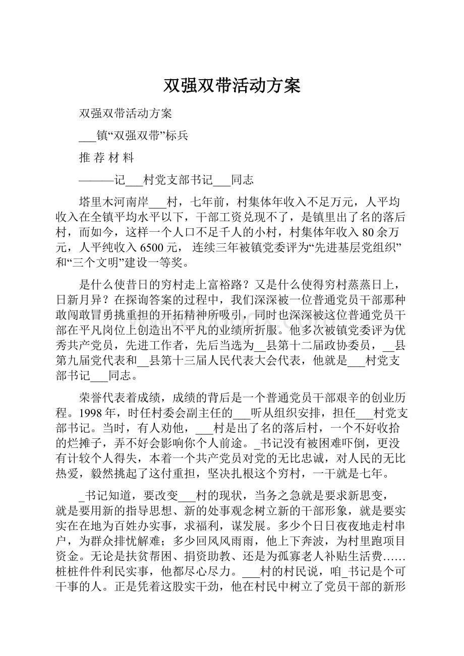 双强双带活动方案.docx