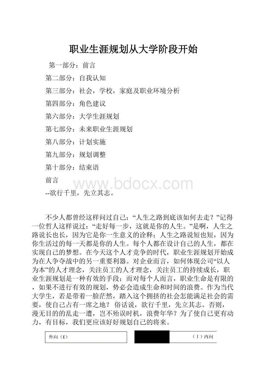 职业生涯规划从大学阶段开始.docx