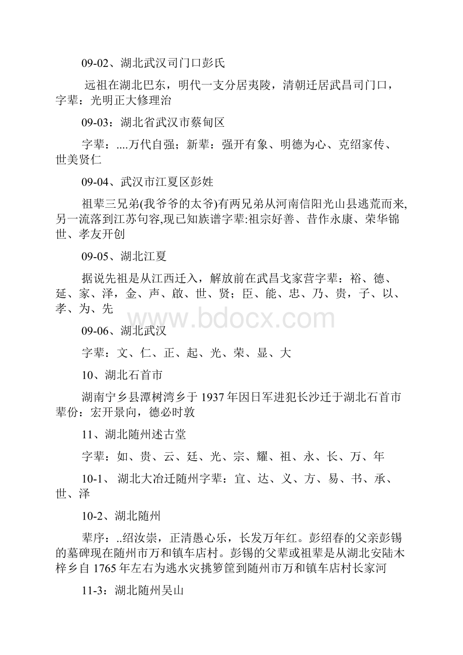 湖北省彭氏现有字辈.docx_第3页